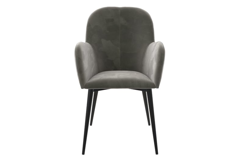 Fitz Karmstol Grå/Fløyel - Dorel Home - Møbler - Stoler & lenestoler - Karmstoler