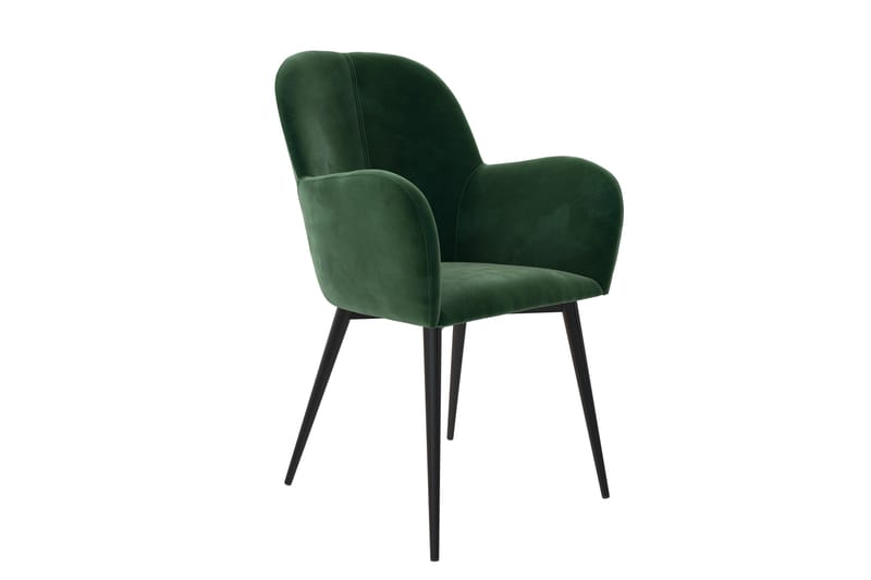 Fitz Lenestol Grønn/Fløyel - Dorel Home - Møbler - Stoler & lenestoler - Karmstoler
