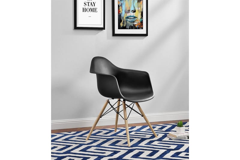 Mid Century Karmstol Svart - Dorel Home - Møbler - Stoler & lenestoler - Karmstoler