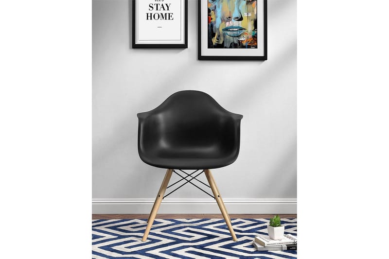Mid Century Karmstol Svart - Dorel Home - Møbler - Stoler & lenestoler - Karmstoler