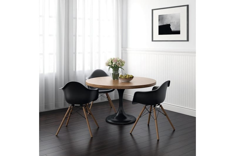 Mid Century Karmstol Svart - Dorel Home - Møbler - Stoler & lenestoler - Karmstoler