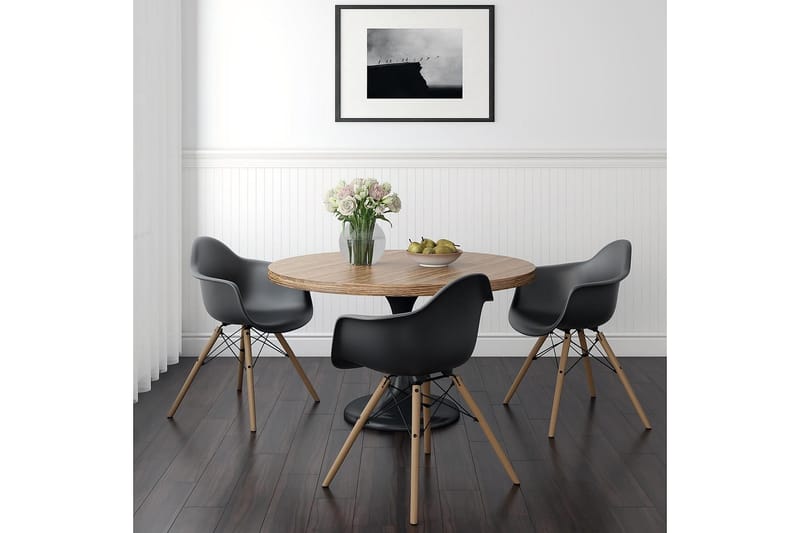 Mid Century Karmstol Svart - Dorel Home - Møbler - Stoler & lenestoler - Karmstoler