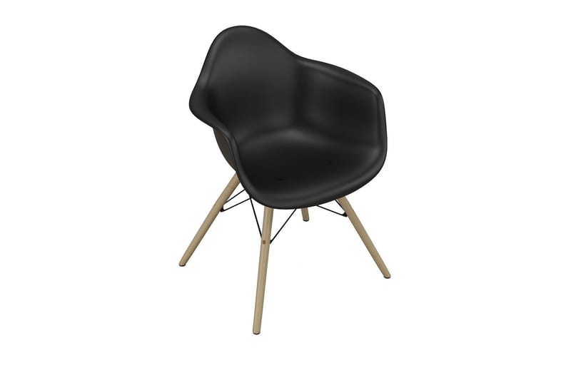Mid Century Karmstol Svart - Dorel Home - Møbler - Stoler & lenestoler - Karmstoler