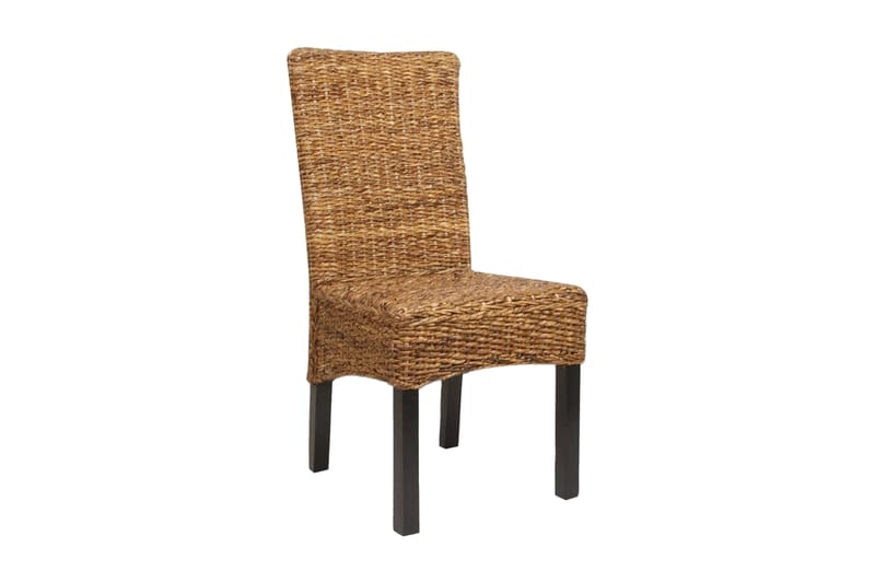 Spisestoler 2 stk abaca og heltre mango - Brun - Møbler - Stoler & lenestoler - Karmstoler