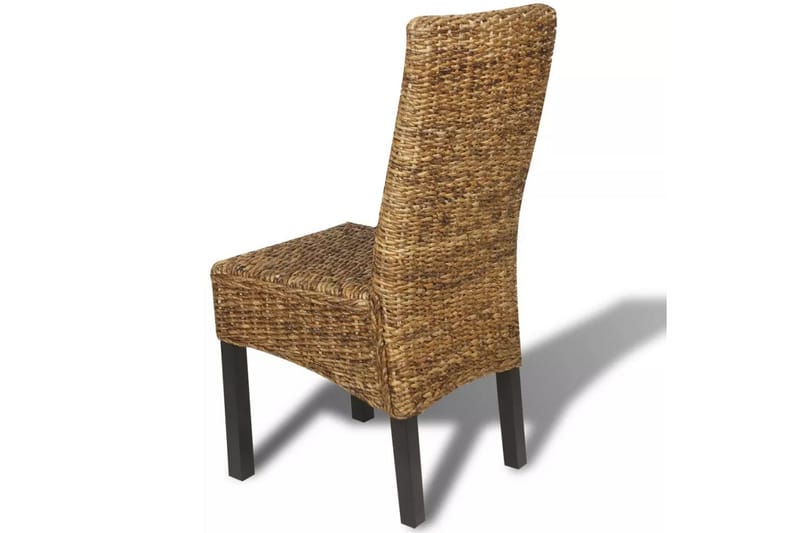 Spisestoler 2 stk abaca og heltre mango - Brun - Møbler - Stoler & lenestoler - Karmstoler