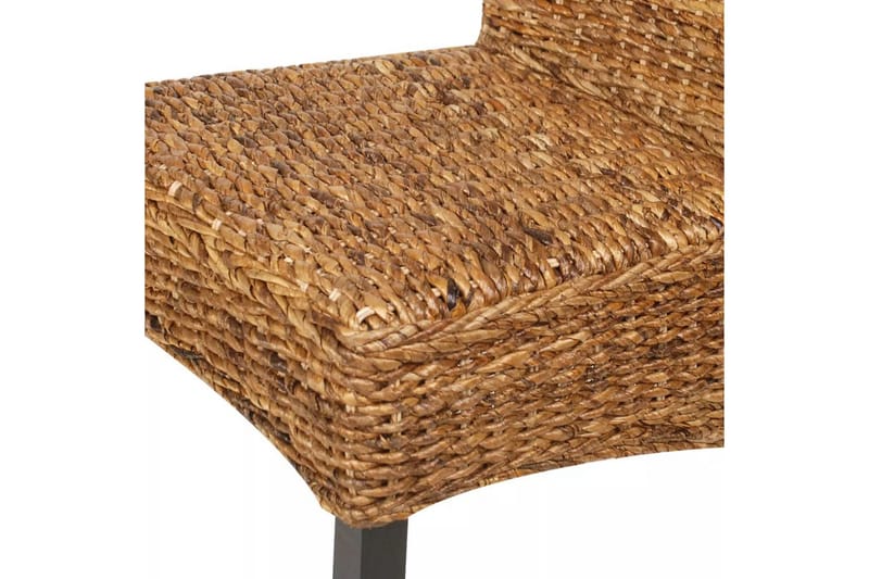 Spisestoler 2 stk abaca og heltre mango - Brun - Møbler - Stoler & lenestoler - Karmstoler