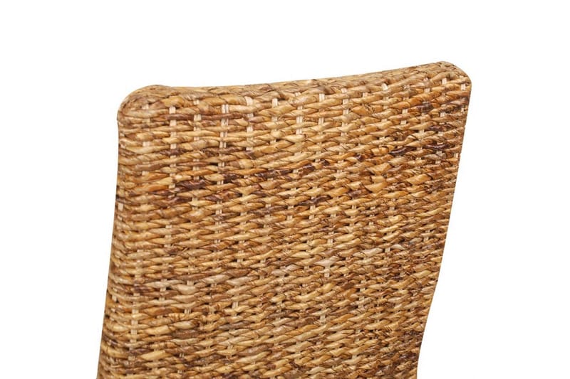 Spisestoler 4 stk abaca og heltre mango - Brun - Møbler - Stoler & lenestoler - Karmstoler