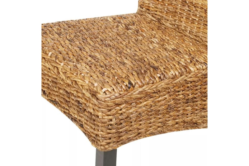 Spisestoler 4 stk abaca og heltre mango - Brun/Mangotre - Møbler - Stoler & lenestoler - Karmstoler