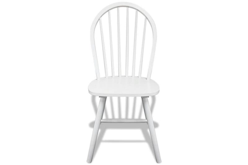 Spisestoler 4 stk hvit heltre - Hvit - Spisestuestoler & kjøkkenstoler - Karmstoler