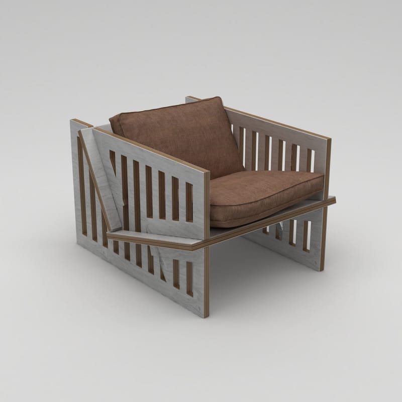 Kollumber Ørelappstol - Naturlig tre - Møbler - Stoler & lenestoler - Lenestoler