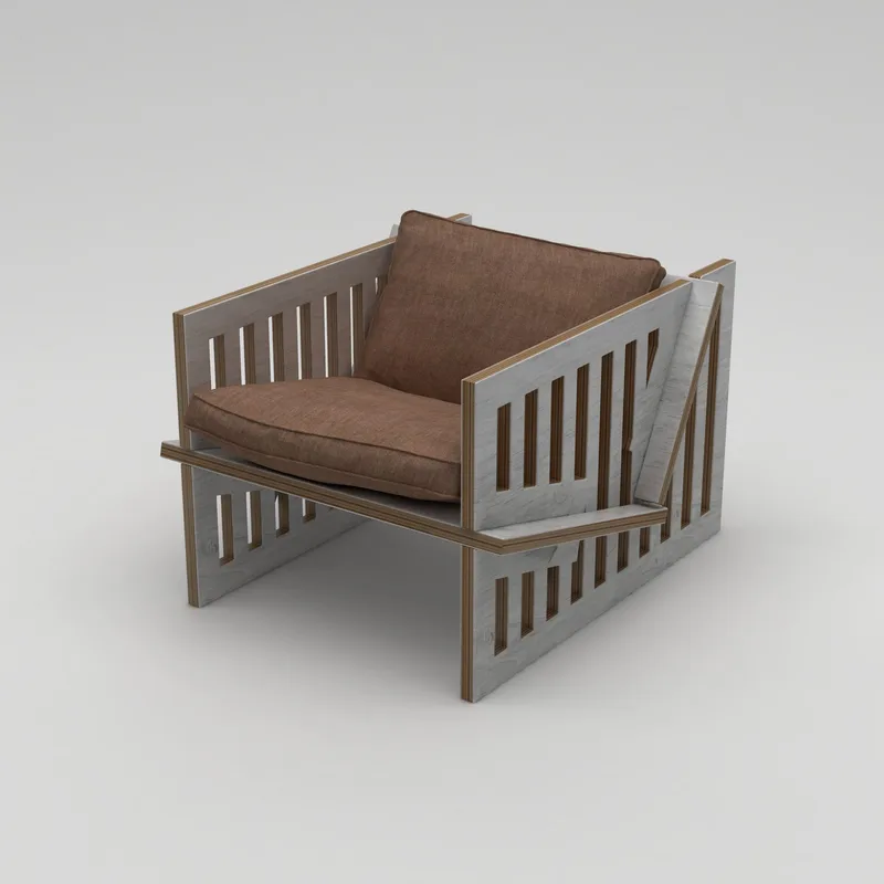 Kollumber Ørelappstol, Naturlig tre