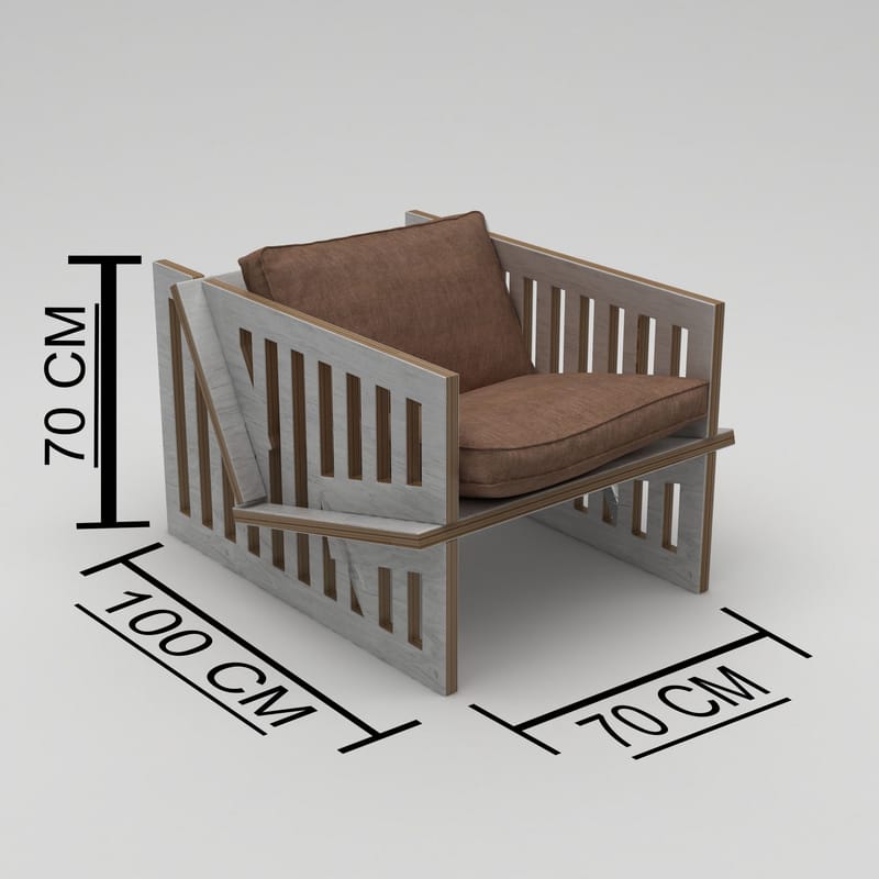 Kollumber Ørelappstol - Naturlig tre - Møbler - Stoler & lenestoler - Lenestoler