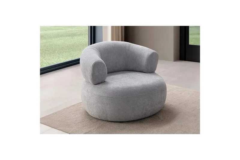 Kollumber Lenestol - Grå - Møbler - Stoler & lenestoler - Lenestoler