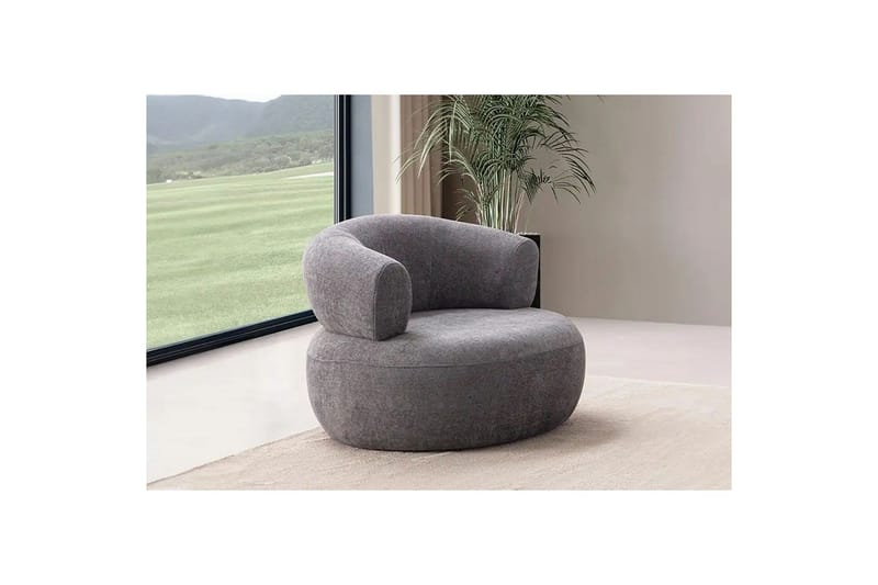 Kollumber Lenestol - Mørkgrå - Møbler - Stoler & lenestoler - Lenestoler