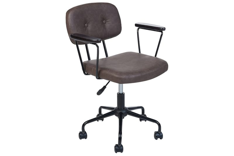 Kontorstol Algerita Mørk brun - Mørk brun - Møbler - Stoler & lenestoler - Kontorstol & skrivebordsstol