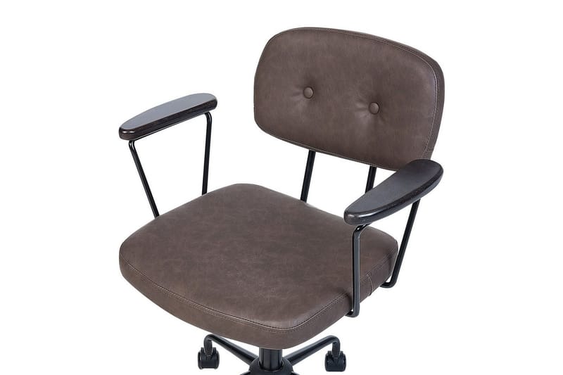 Kontorstol Algerita Mørk brun - Mørk brun - Møbler - Stoler & lenestoler - Kontorstol & skrivebordsstol