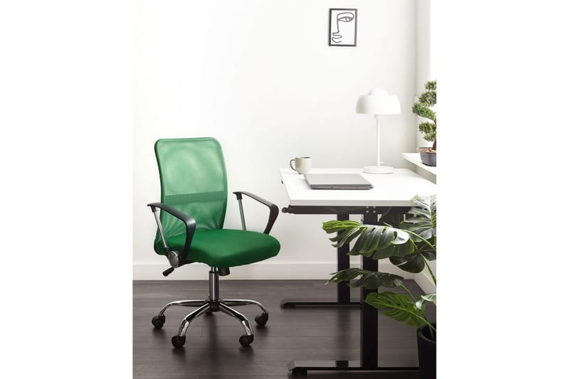 Kontorstol Best Grønn/sølv/svart - Grønn/sølv/svart - Møbler - Stoler & lenestoler - Kontorstol & skrivebordsstol