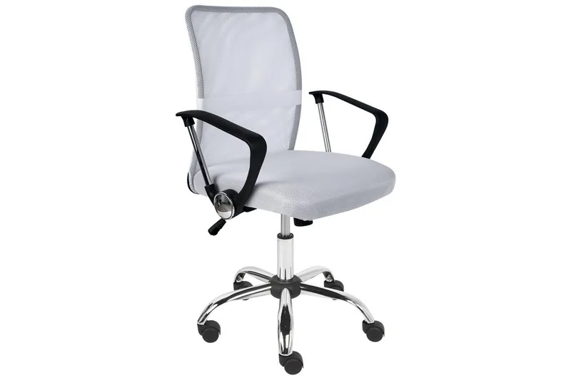 Kontorstol Best Hvit/Sølv/Svart/Grå - Hvit/Sølv/Svart/Grå - Møbler - Stoler & lenestoler - Kontorstol & skrivebordsstol