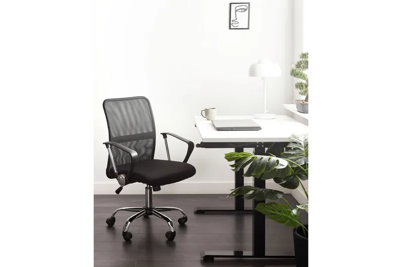 Kontorstol Best Svart/Sølv - Svart/Sølv - Møbler - Stoler & lenestoler - Kontorstol & skrivebordsstol