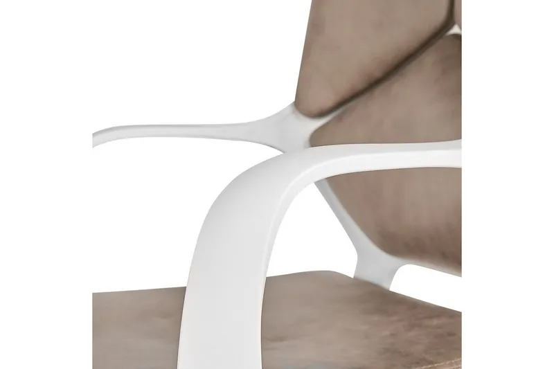 Kontorstol Delight Beige/hvit - Beige/hvit - Møbler - Stoler & lenestoler - Kontorstol & skrivebordsstol