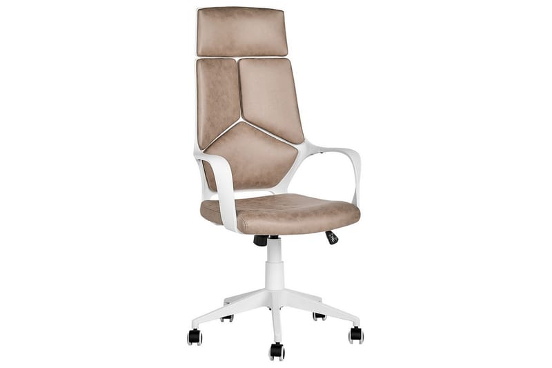 Kontorstol Delight Beige/hvit - Beige/hvit - Møbler - Stoler & lenestoler - Kontorstol & skrivebordsstol