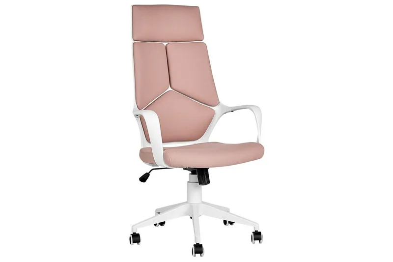 Kontorstol Delight Ferskenrosa/Hvit, Ferskenrosa/Hvit