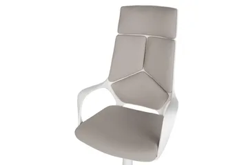 Kontorstol Delight Taupe/hvit - Taupe/hvit - Møbler - Stoler & lenestoler - Kontorstol & skrivebordsstol
