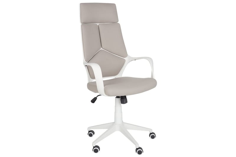 Kontorstol Delight Taupe/hvit - Taupe/hvit - Møbler - Stoler & lenestoler - Kontorstol & skrivebordsstol