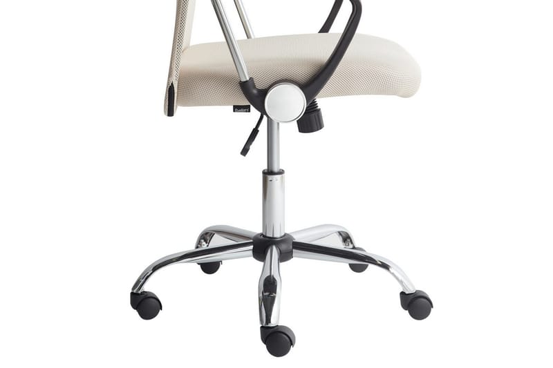 Kontorstol Design Beige/Svart/Sølv - Beige/Svart/Sølv - Møbler - Stoler & lenestoler - Kontorstol & skrivebordsstol