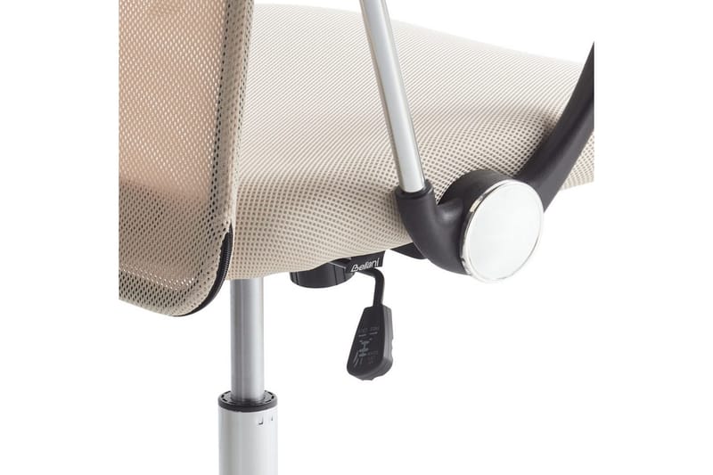 Kontorstol Design Beige/Svart/Sølv - Beige/Svart/Sølv - Møbler - Stoler & lenestoler - Kontorstol & skrivebordsstol