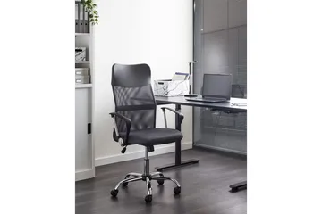 Kontorstol Design Grå/svart/sølv - Grå/svart/sølv - Møbler - Stoler & lenestoler - Kontorstol & skrivebordsstol
