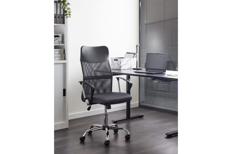 Kontorstol Design Grå/svart/sølv - Grå/svart/sølv - Møbler - Stoler & lenestoler - Kontorstol & skrivebordsstol