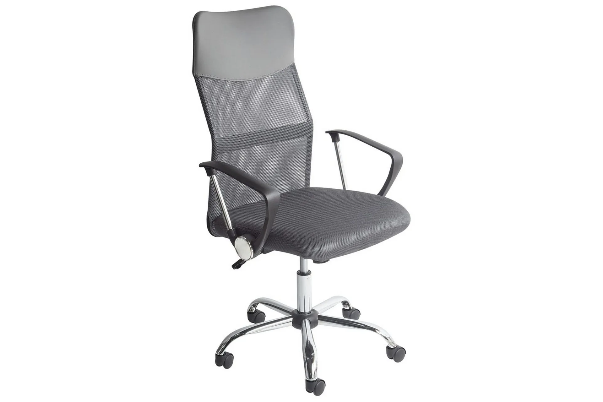 Kontorstol Design Grå/svart/sølv - Grå/svart/sølv
