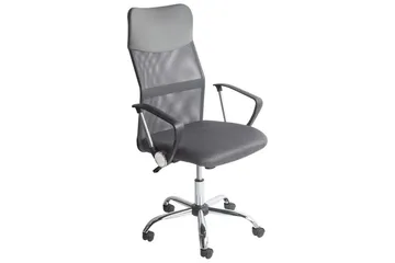 Kontorstol Design Grå/svart/sølv - Grå/svart/sølv - Møbler - Stoler & lenestoler - Kontorstol & skrivebordsstol