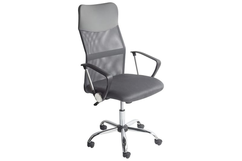 Kontorstol Design Grå/svart/sølv - Grå/svart/sølv - Møbler - Stoler & lenestoler - Kontorstol & skrivebordsstol