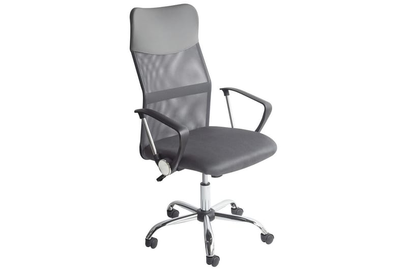 Kontorstol Design Grå/svart/sølv - Grå/svart/sølv - Møbler - Stoler & lenestoler - Kontorstol & skrivebordsstol