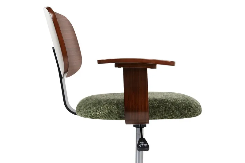 Kontorstol Gunnison - Grønt, mørkt treverk - Møbler - Stoler & lenestoler - Kontorstol & skrivebordsstol