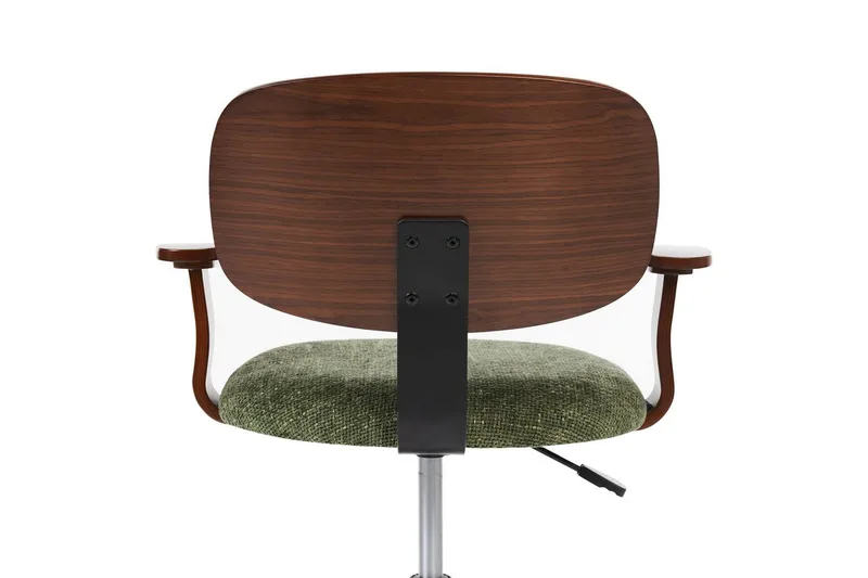 Kontorstol Gunnison - Grønt, mørkt treverk - Møbler - Stoler & lenestoler - Kontorstol & skrivebordsstol