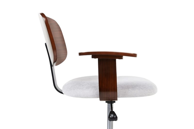 Kontorstol Gunnison - Mørkt tre, grått - Møbler - Stoler & lenestoler - Kontorstol & skrivebordsstol