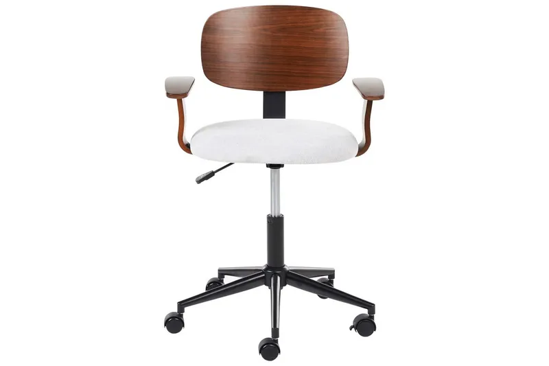 Kontorstol Gunnison - Mørkt tre, grått - Møbler - Stoler & lenestoler - Kontorstol & skrivebordsstol