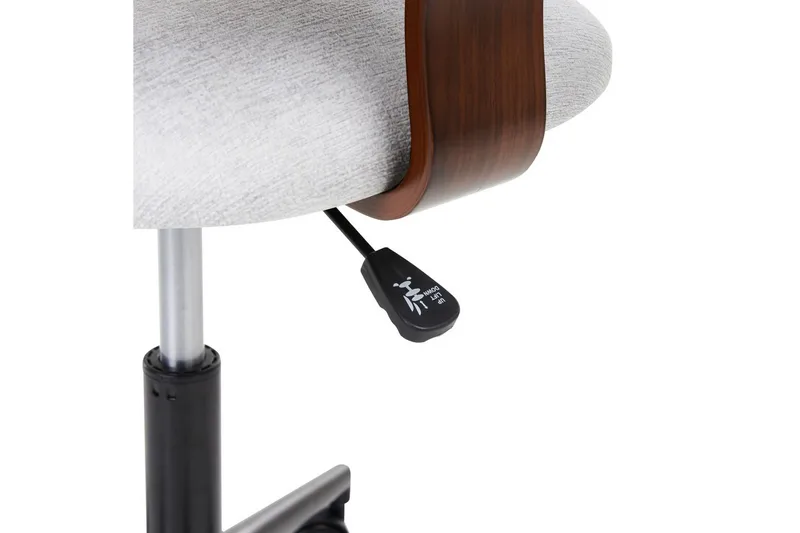 Kontorstol Gunnison - Mørkt tre, grått - Møbler - Stoler & lenestoler - Kontorstol & skrivebordsstol