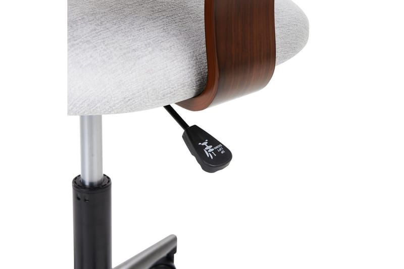 Kontorstol Gunnison - Mørkt tre, grått - Møbler - Stoler & lenestoler - Kontorstol & skrivebordsstol