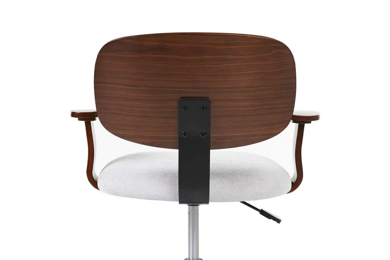 Kontorstol Gunnison - Mørkt tre, grått - Møbler - Stoler & lenestoler - Kontorstol & skrivebordsstol