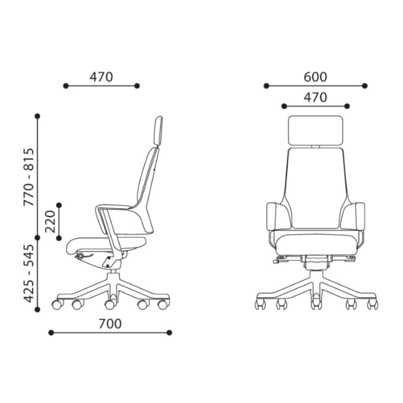 Kontorstol HOME4YOU Delphi Blågrønn - blågrønn - Møbler - Stoler & lenestoler - Kontorstol & skrivebordsstol