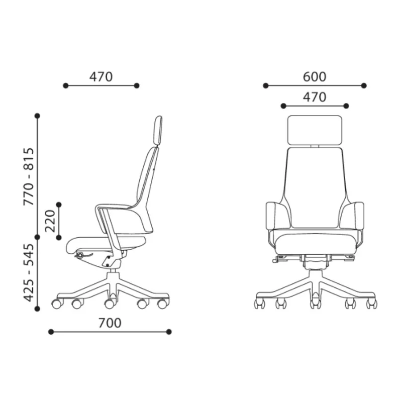 Kontorstol HOME4YOU Delphi Svart - svart - Møbler - Stoler & lenestoler - Kontorstol & skrivebordsstol