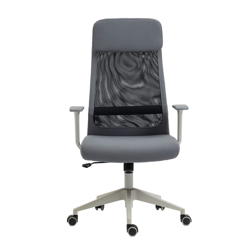 Kontorstol HOME4YOU Elmer Grå / Svart - Grå / svart - Møbler - Stoler & lenestoler - Kontorstol & skrivebordsstol