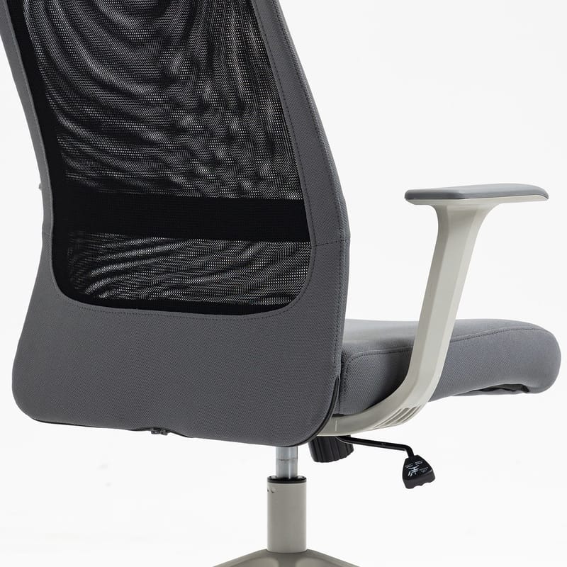 Kontorstol HOME4YOU Elmer Grå / Svart - Grå / svart - Møbler - Stoler & lenestoler - Kontorstol & skrivebordsstol