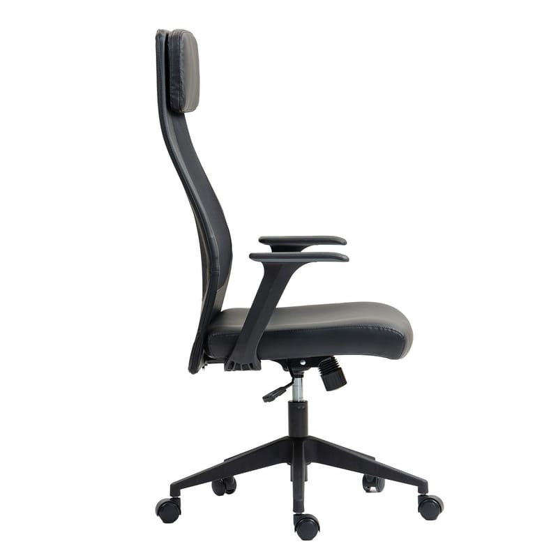 Kontorstol HOME4YOU Elmer Svart - Svart - Møbler - Stoler & lenestoler - Kontorstol & skrivebordsstol