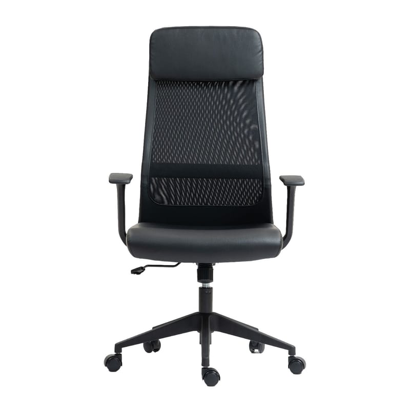 Kontorstol HOME4YOU Elmer Svart - Svart - Møbler - Stoler & lenestoler - Kontorstol & skrivebordsstol