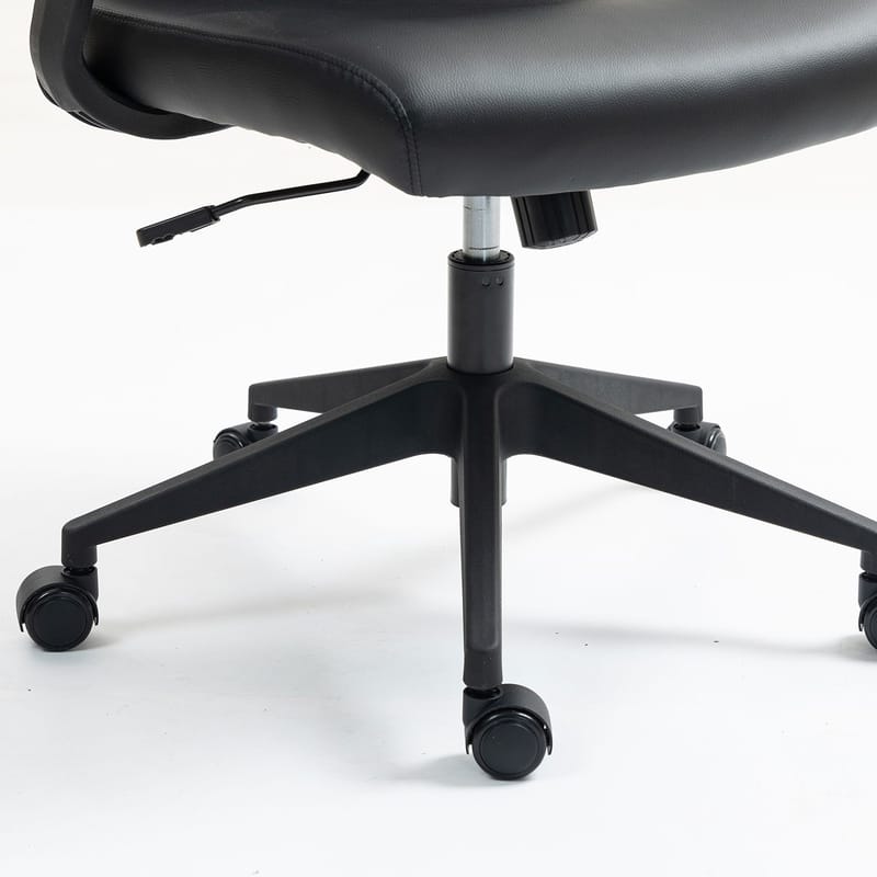 Kontorstol HOME4YOU Elmer Svart - Svart - Møbler - Stoler & lenestoler - Kontorstol & skrivebordsstol